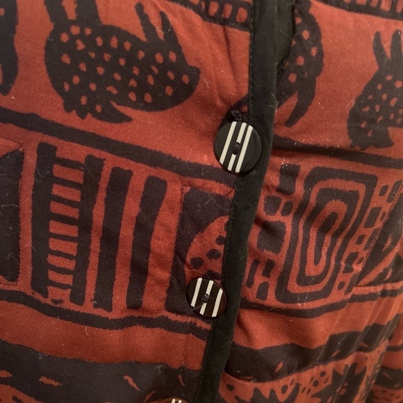 Globetrotter unique find BoHo funky art jacket size medium - Picture 4 of 7